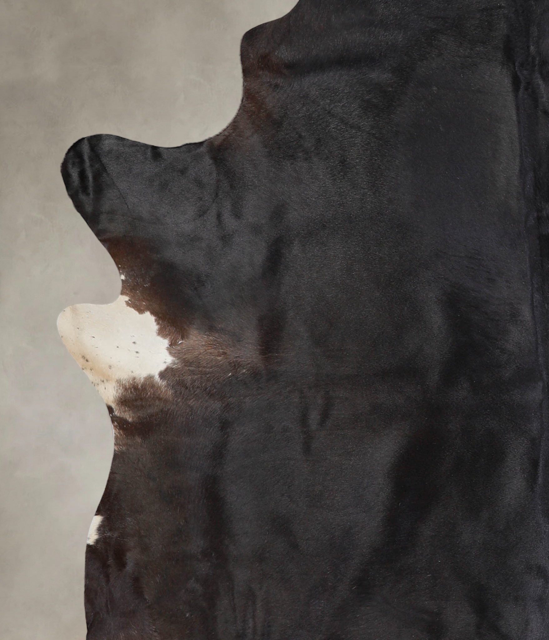 Solid Black Cowhide Rug #A25391
