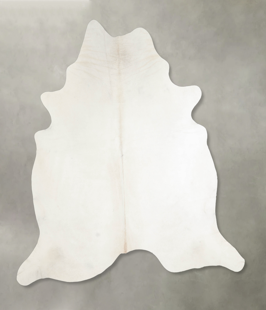 Solid White XX-Large Brazilian Cowhide Rug 7'1"H x 7'3"W #A25402 by Hu