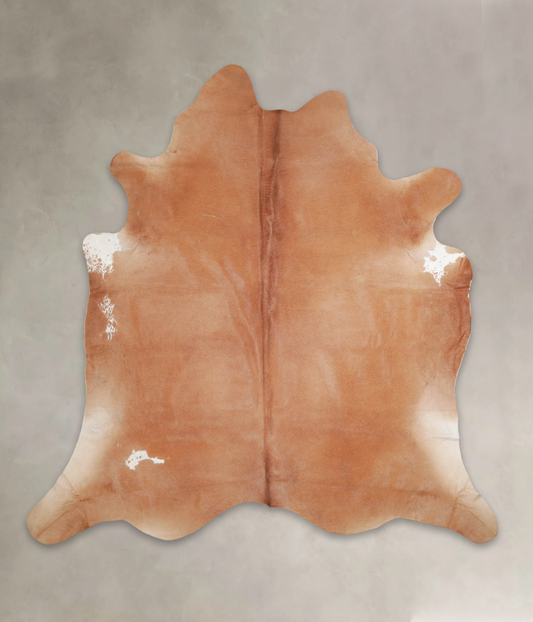 Solid Brown Cowhide Rug #A25429