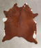 Solid Brown X-Large Brazilian Cowhide Rug 7'3