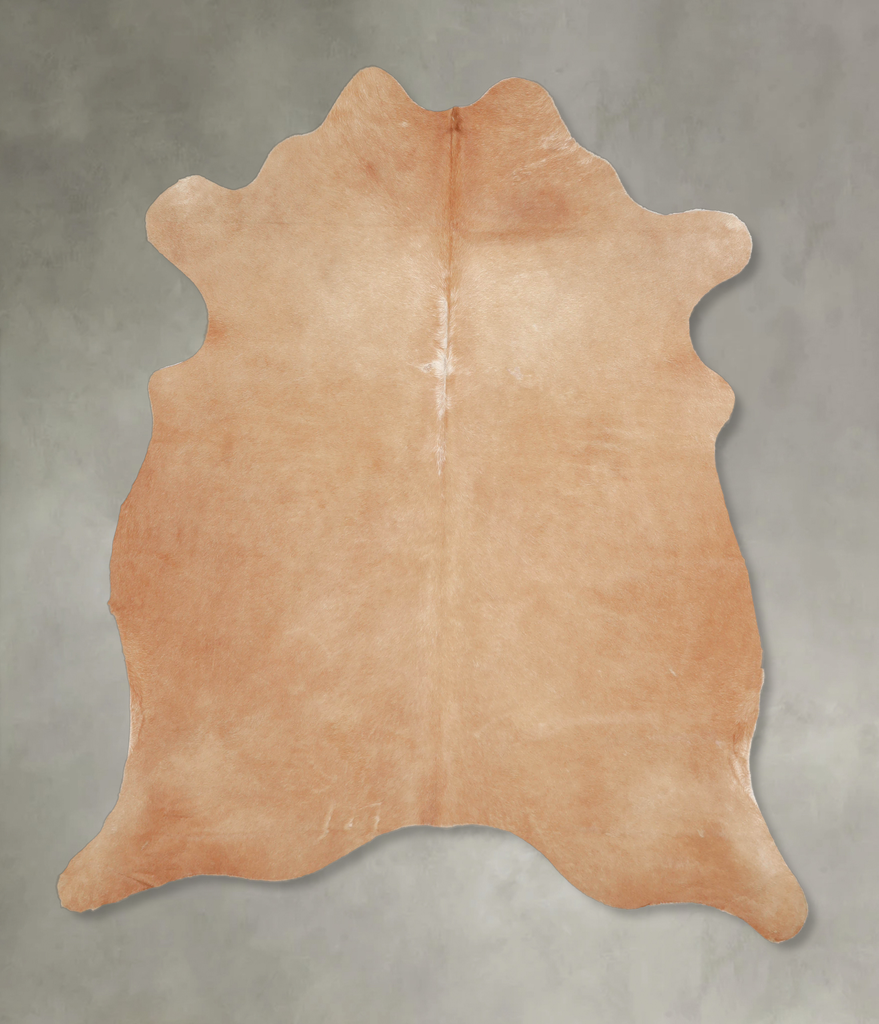 Beige Large Brazilian Cowhide Rug 6'2"H x 5'7"W #A25484 by Hudson Hides