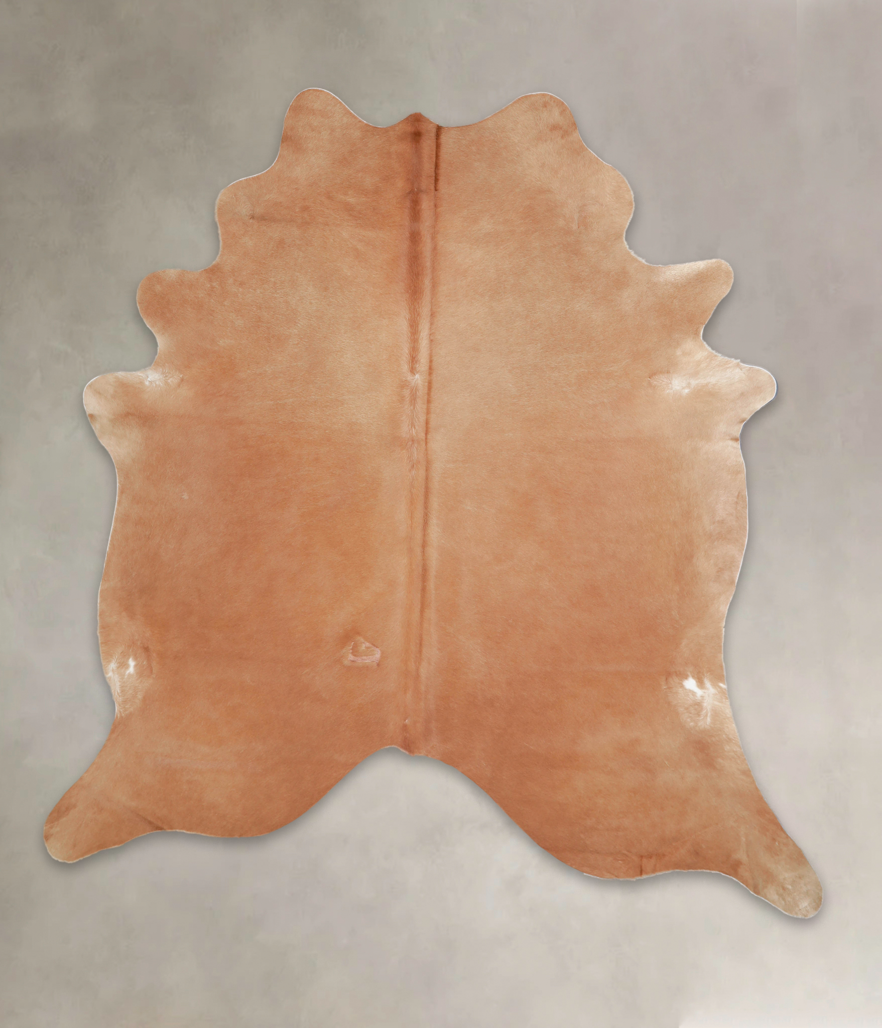 Solid Brown Cowhide Rug #A25485