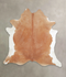 Brown and White Regular XX-Large Brazilian Cowhide Rug 7'6