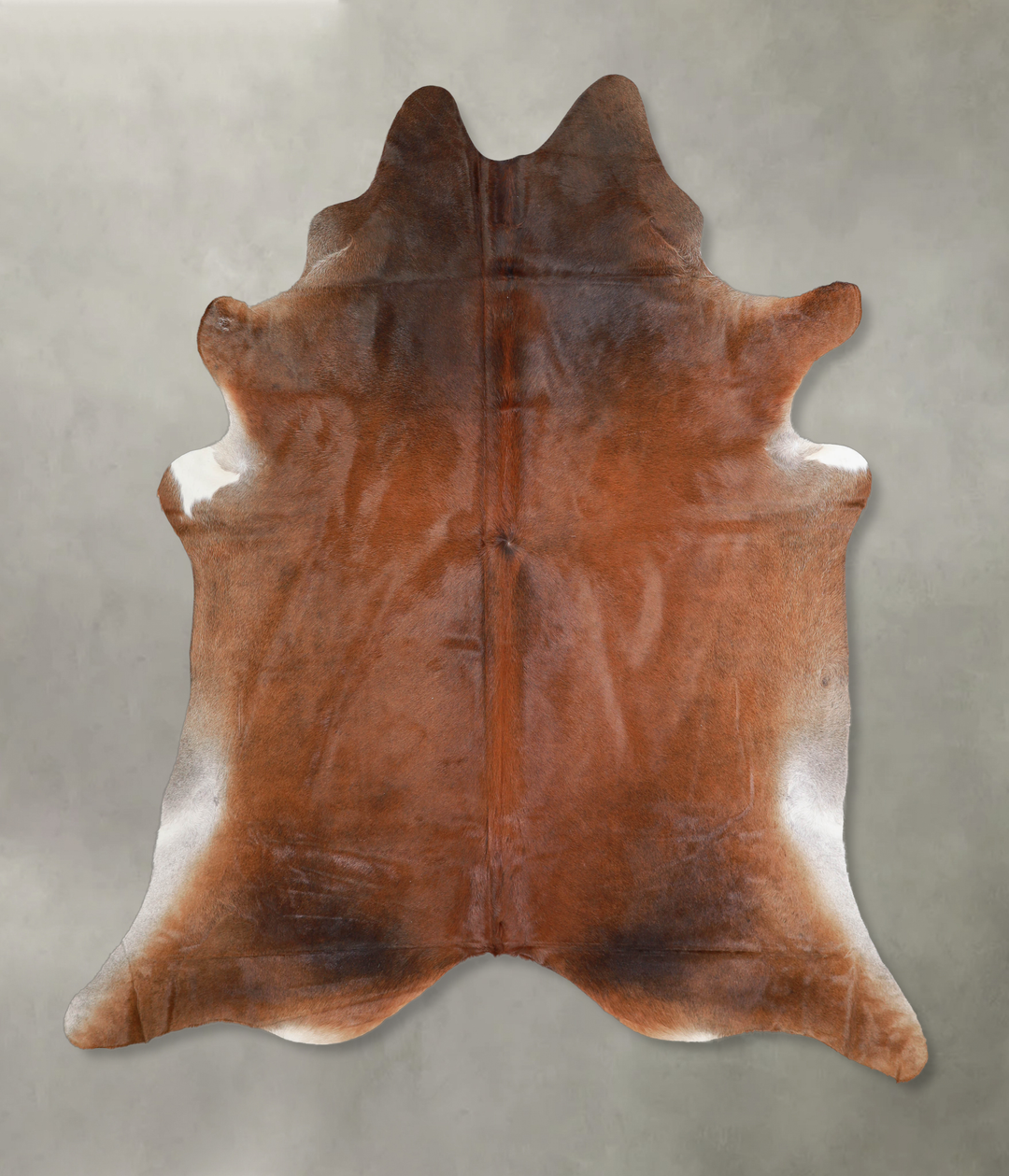Warm Caramel X-Large Brazilian Cowhide Rug 7'3"H x 6'9"W #A25516 by Hu