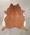 Solid Brown XX-Large Brazilian Cowhide Rug 7'2