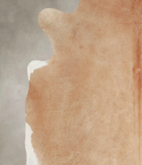 Beige XX-Large Brazilian Cowhide Rug 7'2"H x 7'2"W #A25532 by Hudson Hides