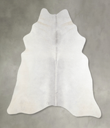 Light Grey Large Brazilian Cowhide Rug 6'4"H x 6'2"W #A25547 by Hudson Hides