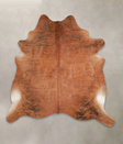 Medium Brindle X-Large Brazilian Cowhide Rug 6'11"H x 6'8"W #A25559 by Hudson Hides