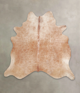 Beige XX-Large Brazilian Cowhide Rug 7'1"H x 7'3"W #A25568 by Hudson Hides