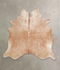 Beige XX-Large Brazilian Cowhide Rug 7'1