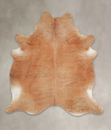 Solid Brown XX-Large Brazilian Cowhide Rug 7'8"H x 7'2"W #A25578 by Hudson Hides