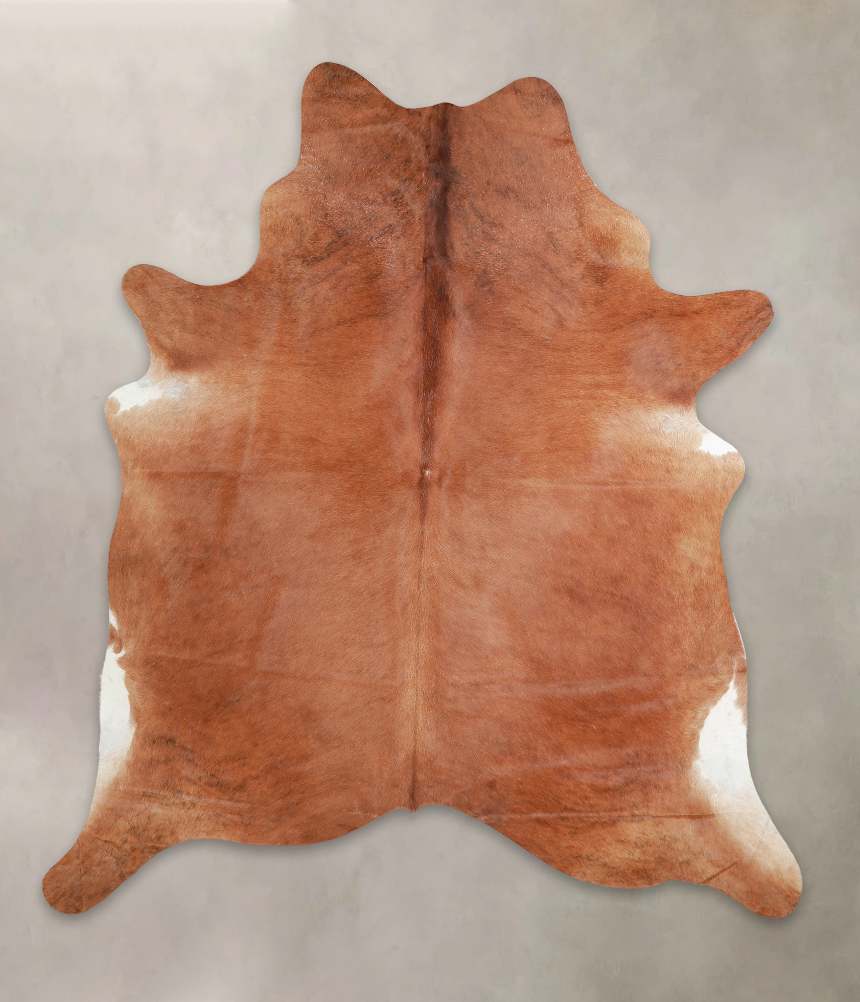 Solid Brown Cowhide Rug #A25583