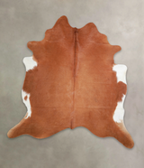 Solid Brown XX-Large Brazilian Cowhide Rug 7'3"H x 6'11"W #A25794 by Hudson Hides