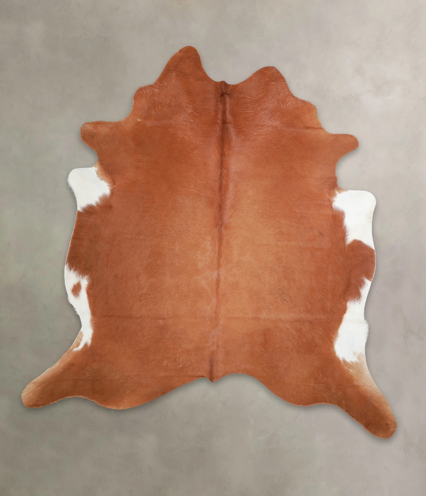 Solid Brown XX-Large Brazilian Cowhide Rug 7'3"H x 6'11"W #A25794 by Hudson Hides