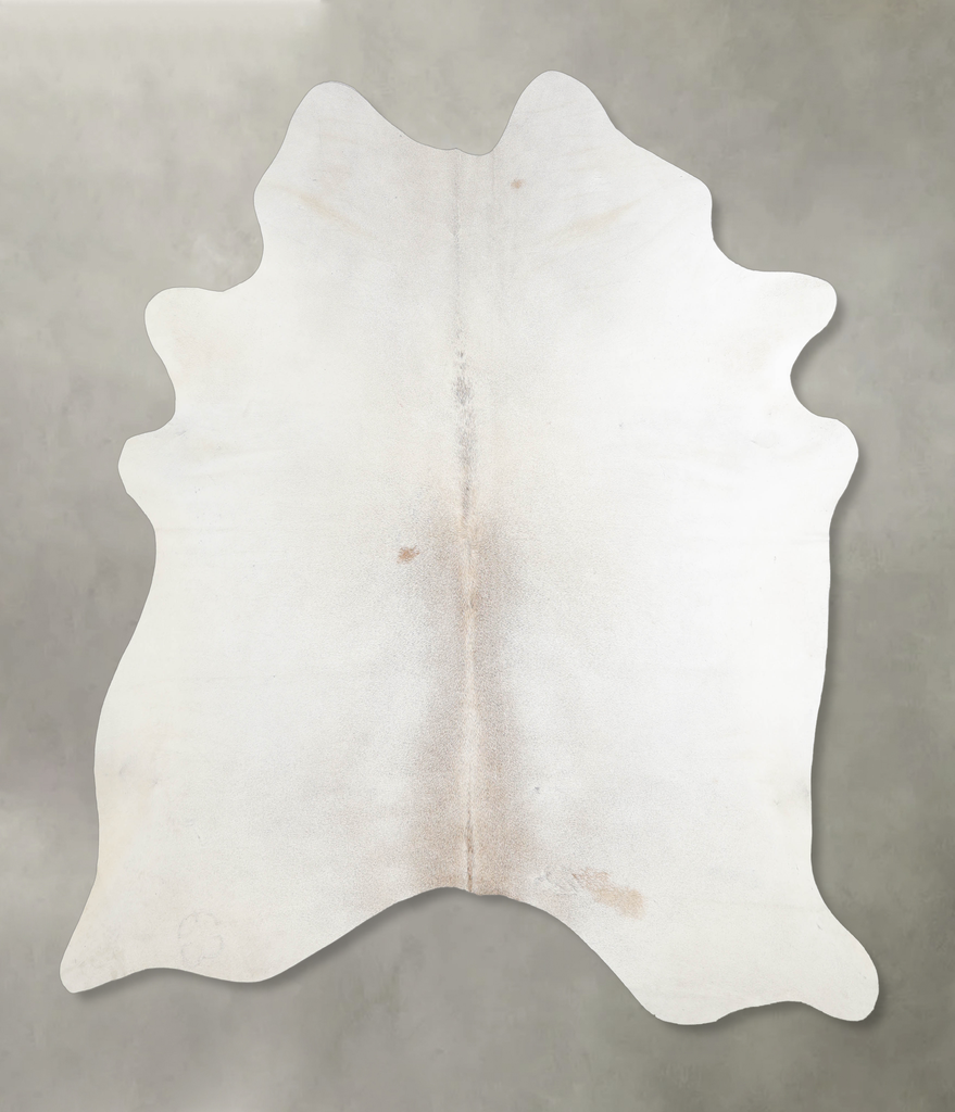 Grey with Beige Large Brazilian Cowhide Rug 6'5"H x 5'11"W #A25806 by Hudson Hides