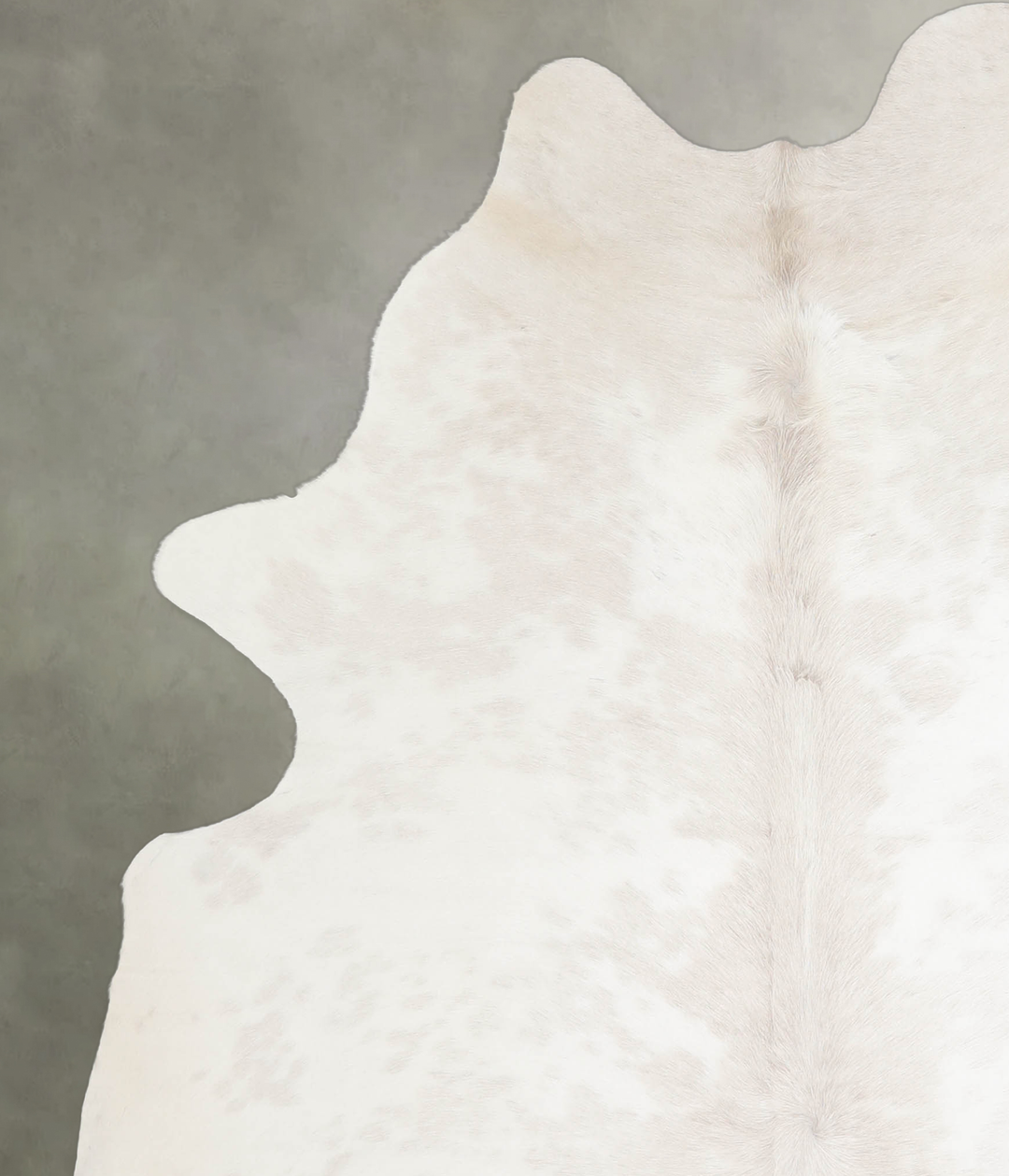 Grey with Beige Large Brazilian Cowhide Rug 6'0"H x 5'4"W #A25816 by H