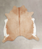 Beige XX-Large Brazilian Cowhide Rug 7'2