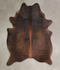 Chocolate Large Brazilian Cowhide Rug 7'4