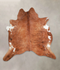 Medium Brindle XX-Large Brazilian Cowhide Rug 7'2