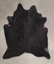 Solid Black X-Large Brazilian Cowhide Rug 6'10"H x 5'10"W #A26000 by Hudson Hides