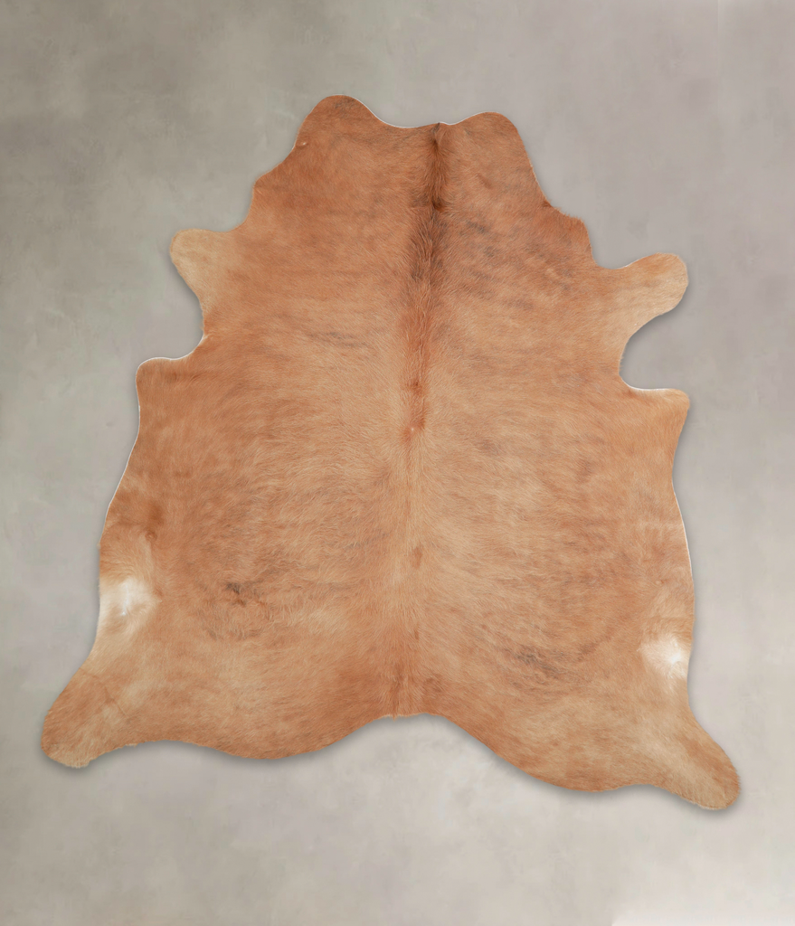 Solid Brown X-Large Brazilian Cowhide Rug 6'11"H x 6'8"W #A26051 by Hudson Hides