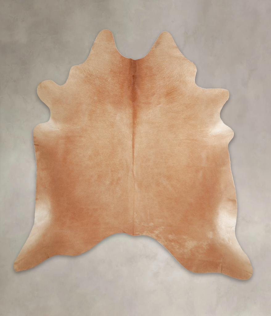 Solid Brown XX-Large Brazilian Cowhide Rug 7'7"H x 7'3"W #A26085 by Hudson Hides