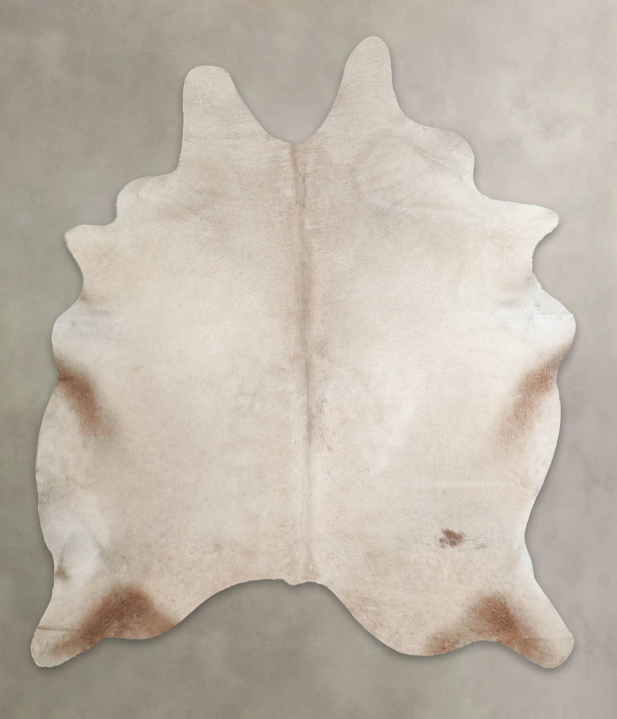 Champagne XX-Large Brazilian Cowhide Rug 7'7"H x 6'6"W #A26106 by Hudson Hides