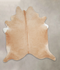 Beige XX-Large Brazilian Cowhide Rug 7'7