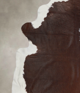 Hereford XX-Large Brazilian Cowhide Rug 7'6"H x 6'11"W #A26172 by Hudson Hides