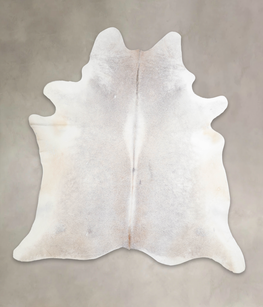 Grey with Beige XX-Large Brazilian Cowhide Rug 7'3"H x 6'10"W #A26201 