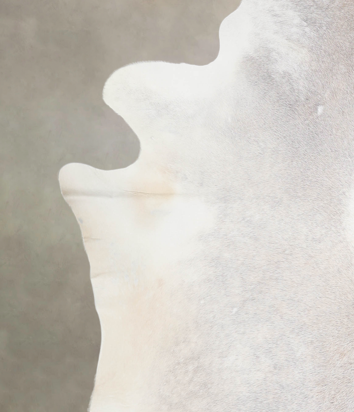 Grey with Beige XX-Large Brazilian Cowhide Rug 7'3"H x 6'10"W #A26201 by Hudson Hides