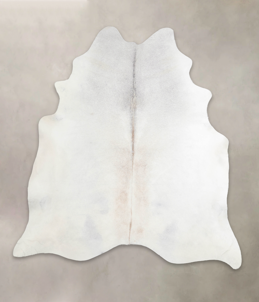 Light Grey X-Large Brazilian Cowhide Rug 7'3"H x 6'9"W #A26202 by Hudson Hides
