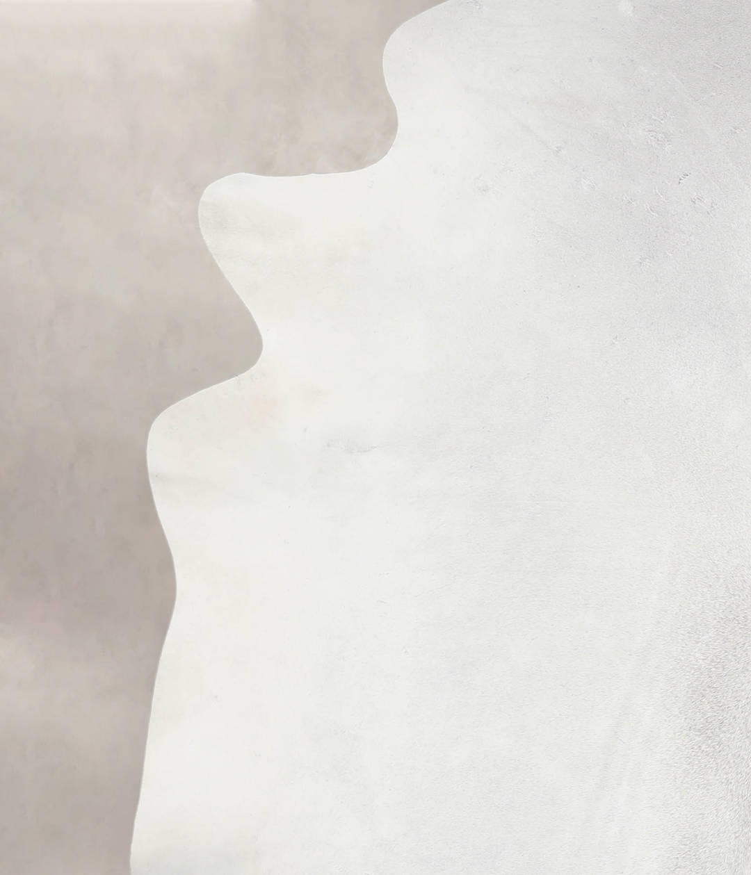 Light Grey X-Large Brazilian Cowhide Rug 7'1"H x 6'9"W #A26285 by Huds