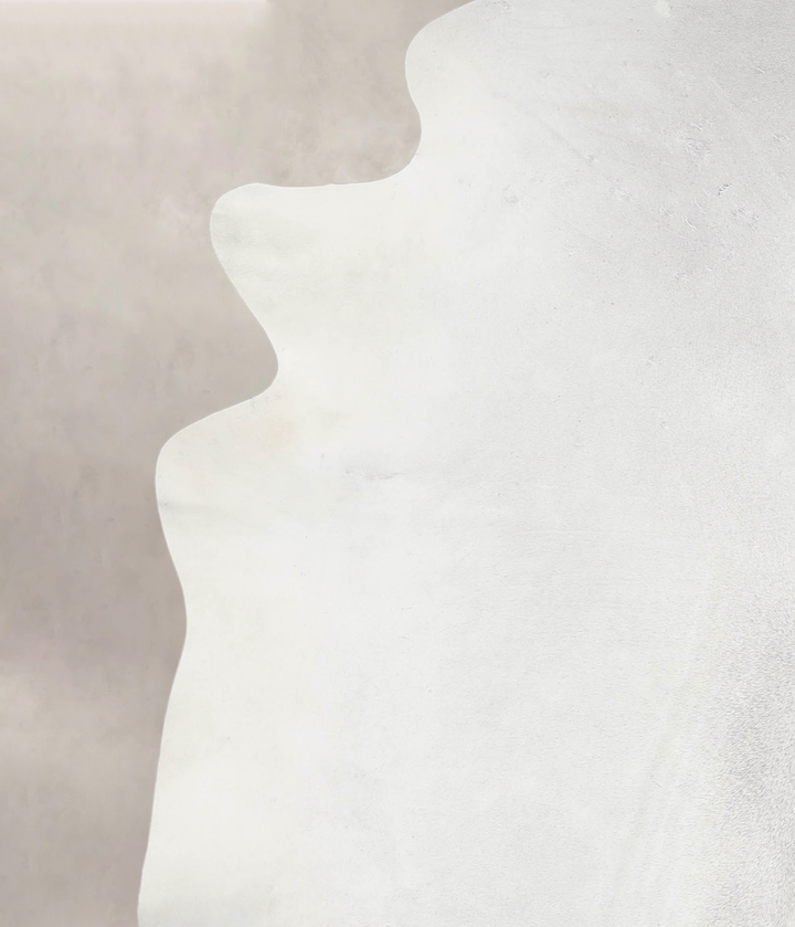 Light Grey X-Large Brazilian Cowhide Rug 7'1"H x 6'9"W #A26285 by Hudson Hides