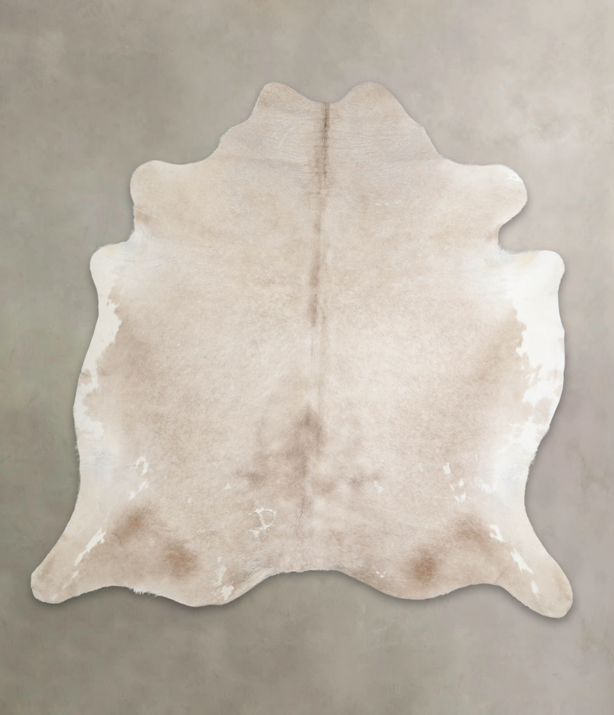 Champagne X-Large Brazilian Cowhide Rug 6'11"H x 6'11"W #A26325 by Hudson Hides