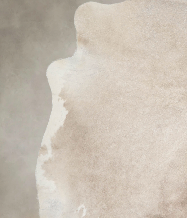 Champagne X-Large Brazilian Cowhide Rug 6'11"H x 6'11"W #A26325 by Hudson Hides