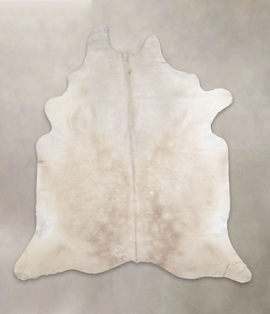 Champagne XX-Large Brazilian Cowhide Rug 7'7"H x 6'10"W #A26394 by Hudson Hides