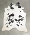Black and White X-Large Brazilian Cowhide Rug 7'4