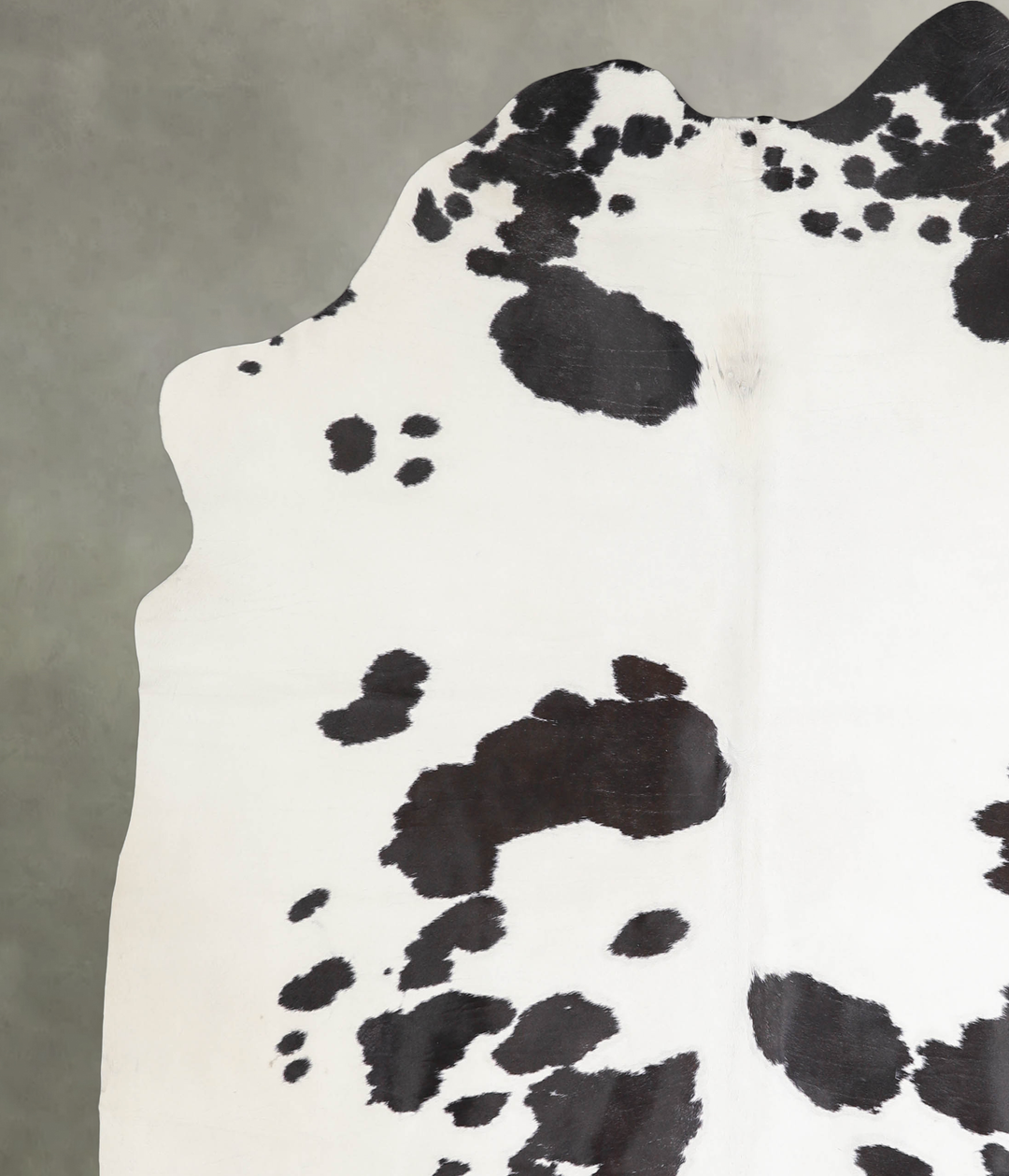 Black and White X-Large Brazilian Cowhide Rug 7'4"H x 6'8"W #A26397 by