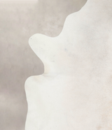 Ivory with Beige XX-Large Brazilian Cowhide Rug 8'1"H x 6'11"W #A26436 by Hudson Hides