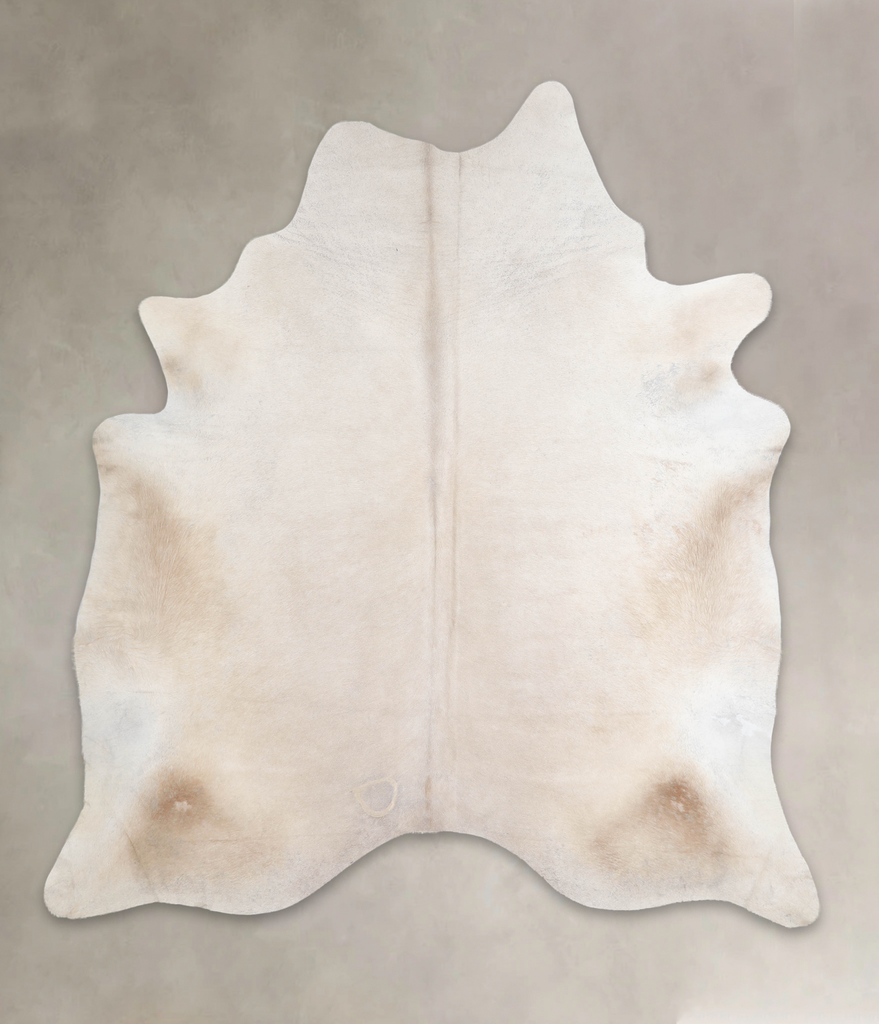 Champagne XX-Large Brazilian Cowhide Rug 7'5"H x 6'9"W #A26447 by Hudson Hides