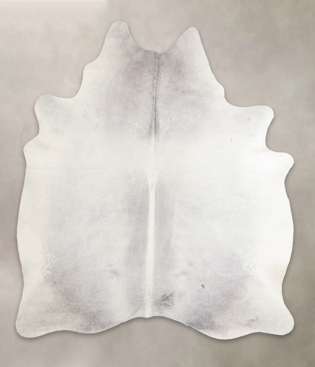 Medium Grey X-Large Brazilian Cowhide Rug 7'1"H x 6'1"W #A26452 by Hud