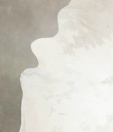 Ivory with Beige XX-Large Brazilian Cowhide Rug 8'2"H x 7'1"W #A26470 by Hudson Hides
