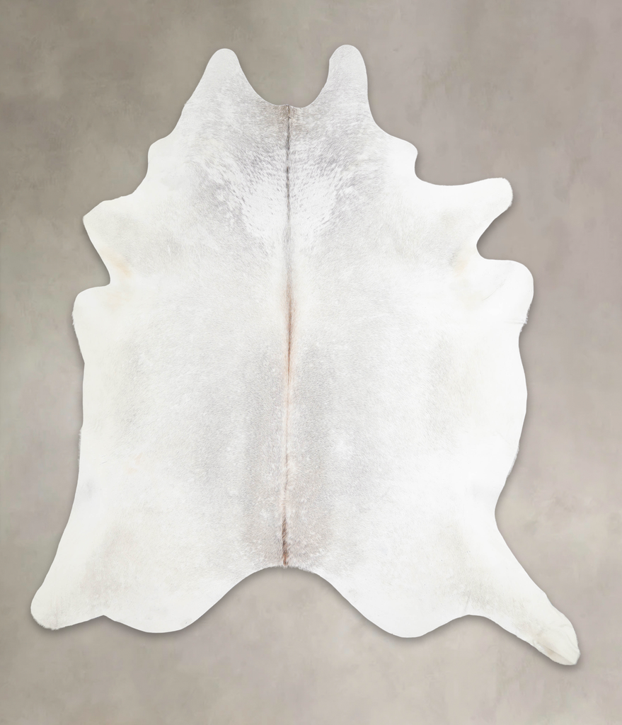 Light Grey X-Large Brazilian Cowhide Rug 7'6"H x 6'7"W #A26474 by Hudson Hides