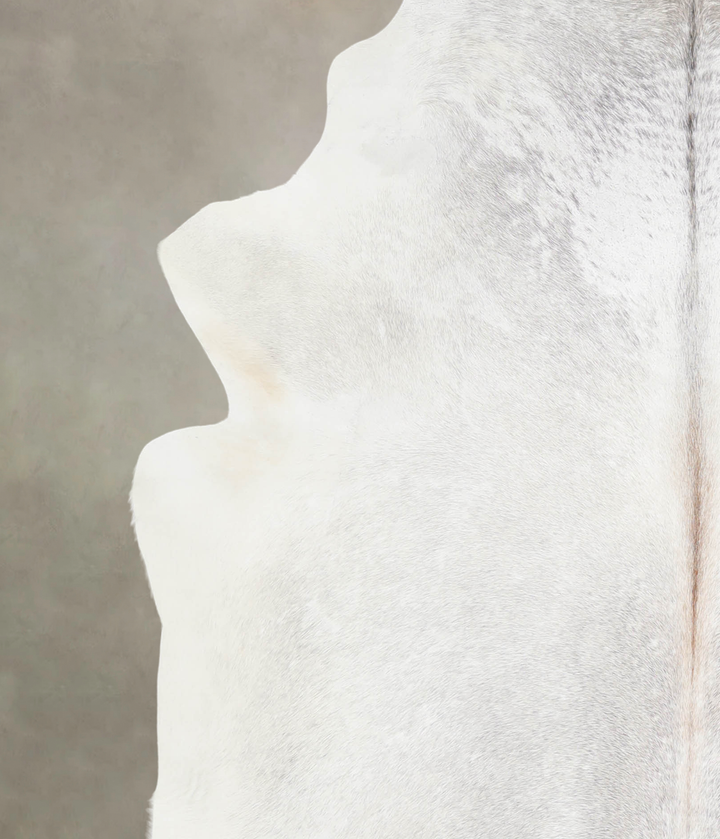 Light Grey X-Large Brazilian Cowhide Rug 7'6"H x 6'7"W #A26474 by Hudson Hides