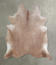 Taupe X-Large Brazilian Cowhide Rug 6'6"H x 6'9"W #A26507 by Hudson Hides