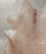 Taupe X-Large Brazilian Cowhide Rug 6'6"H x 6'9"W #A26507 by Hudson Hides