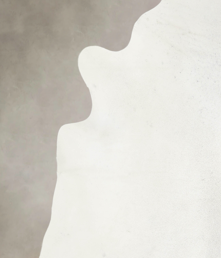 Light Grey XX-Large Brazilian Cowhide Rug 7'8"H x 6'10"W #A26574 by Hudson Hides