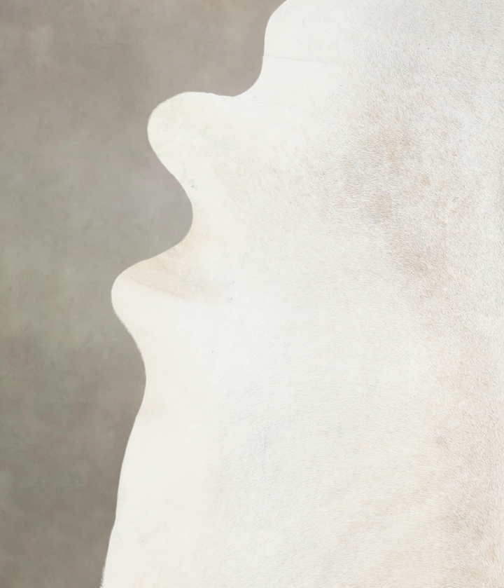 Grey with Beige XX-Large Brazilian Cowhide Rug 7'10"H x 6'10"W #A26597 by Hudson Hides