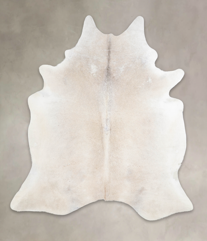 Grey with Beige X-Large Brazilian Cowhide Rug 7'1"H x 6'3"W #A26608 by Hudson Hides